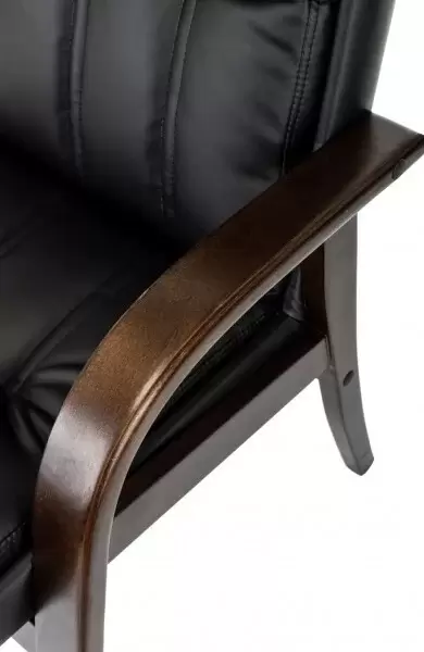 Офисный стул Бюрократ T-9932W-CF-Eco (черный, экокожа) фото