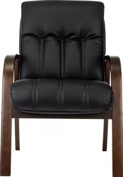 Офисный стул Бюрократ T-9932W-CF-Eco (черный, экокожа) фото