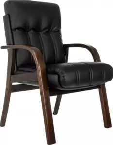 Бюрократ T-9932W-CF-Eco (черный, экокожа)