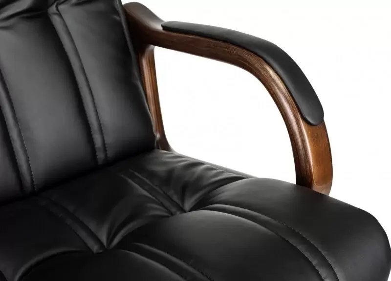 Офисное кресло Бюрократ T-9932W-LOW-Eco (черный, экокожа) фото