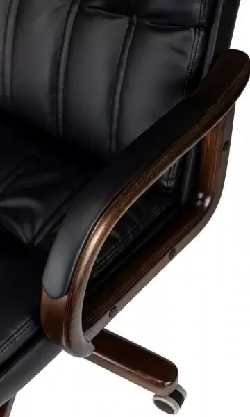 Офисное кресло Бюрократ T-9932W-LOW-Eco (черный, экокожа) фото