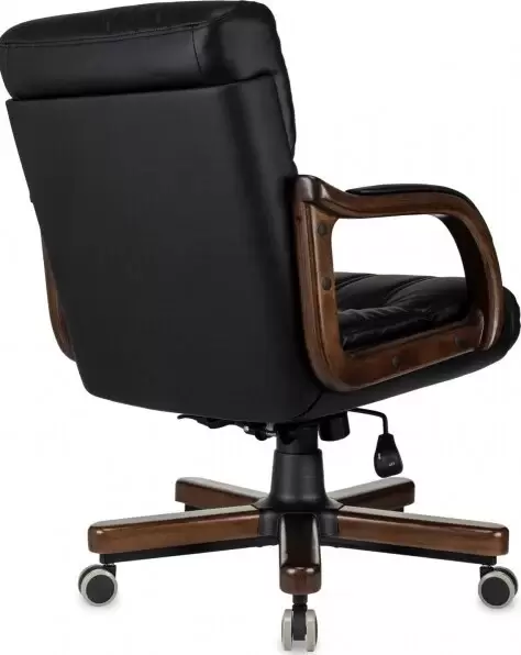 Офисное кресло Бюрократ T-9932W-LOW-Eco (черный, экокожа) фото