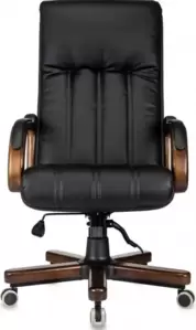 Офисное кресло Бюрократ T-9932Walnut (черный, экокожа)
