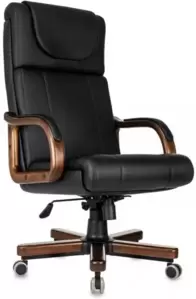 Офисное кресло Бюрократ T-9933Walnut (черный, экокожа)