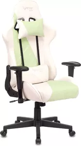 Кресло Бюрократ VIKING X Fabric (белый/зеленый) фото