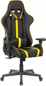 Кресло Бюрократ ViKing Zombie A4 (черный/желтый) фото