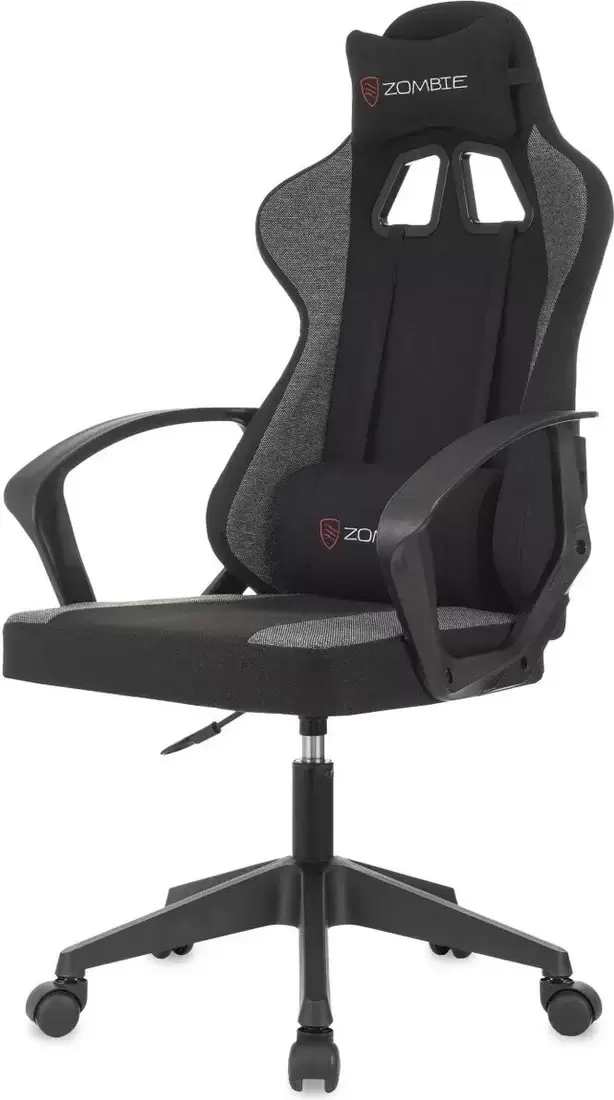 Игровое кресло Бюрократ Zombie Carry (черный/серый) фото