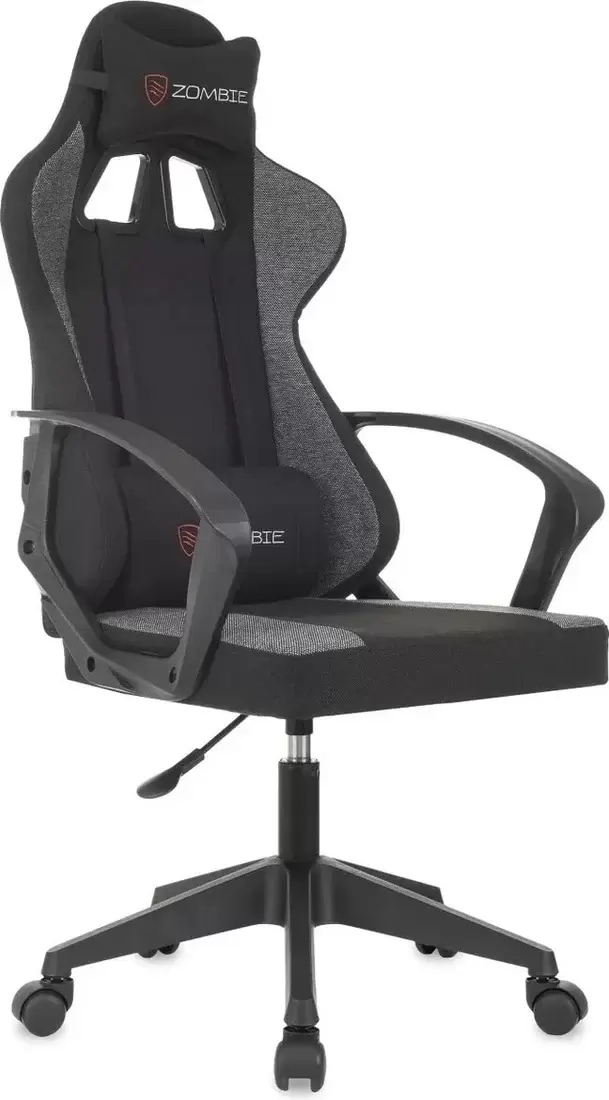 Игровое кресло Бюрократ Zombie Carry (черный/серый) фото