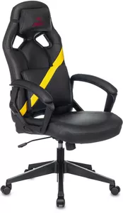 Кресло Бюрократ Zombie Driver (черный/желтый) фото