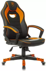 Кресло Бюрократ Zombie Game 16 (черный/оранжевый) фото