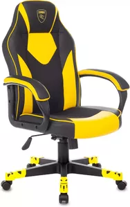 Кресло Бюрократ Zombie Game 17 (черный/желтый) фото