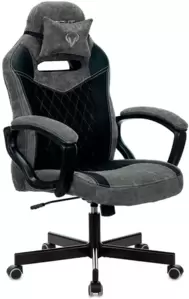 Офисное кресло Бюрократ Zombie Viking 6 Knight Fabric (серый/черный) фото
