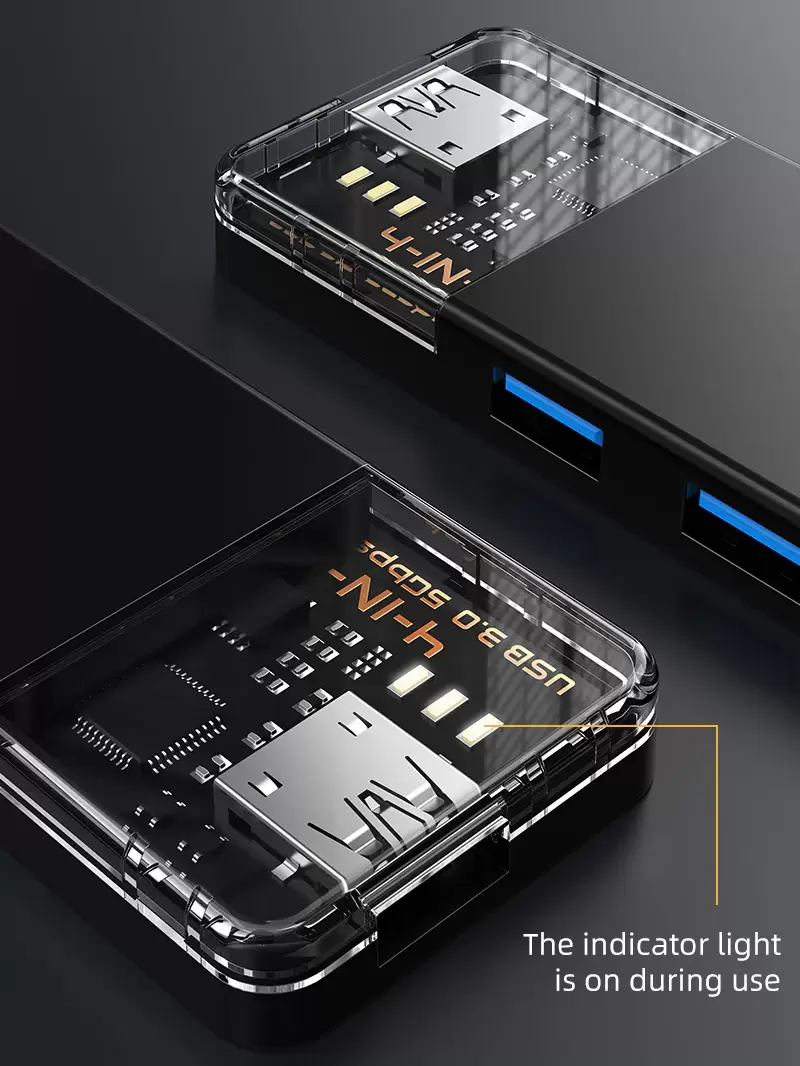 USB-хаб Cabletime CB03B (CT-HUBT3-PB) фото