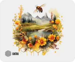 Коврик для мыши Cactus Honeybee 220x180x2мм (CS-MP-P09XS) фото