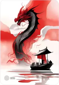 Коврик для мыши Cactus Red Dragon 400x300x3мм (CS-MP-PRO21XL) фото