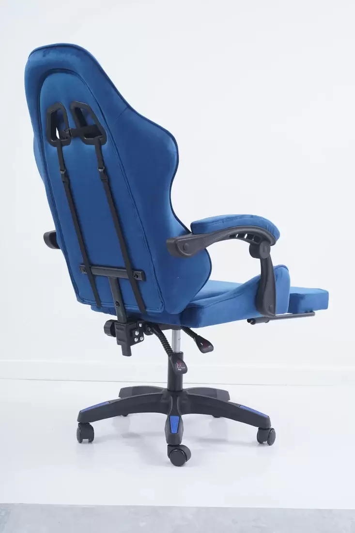 Игровое кресло Calviano 1584 (велюр, синий) фото