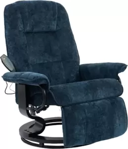 Массажное кресло Calviano 22 (синий плюш) фото