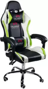 Кресло геймерское Calviano Asti Ultimato (черный/белый/зеленый) фото