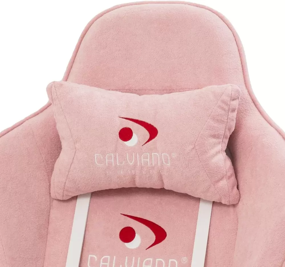 Игровое кресло Calviano Nero (pink plush) фото 2