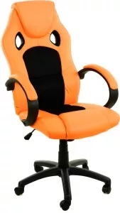 Кресло Calviano XRacer Pro оранжево-чёрное фото