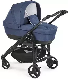 Универсальная коляска CAM Comby Family 3 в 1 (синий меланж) фото