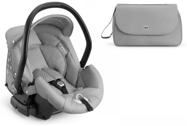 Детская универсальная коляска Cam Comby Family 3 в 1 ART845025-T812 (серый меланж) фото