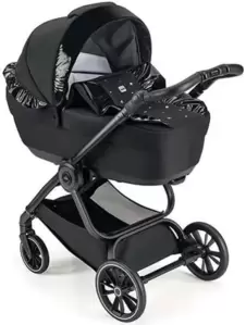 Детская коляска Cam Kit Loving Duo 2 в 1 (черная скала с матовой черной рамой) фото
