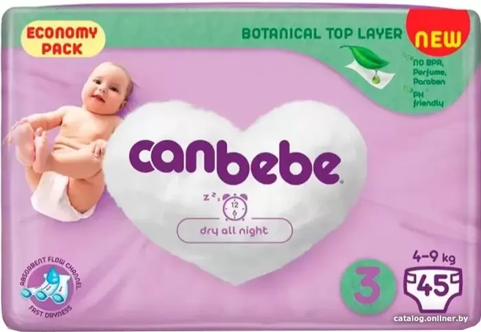 Canbebe 3 4-9 кг (45 шт)