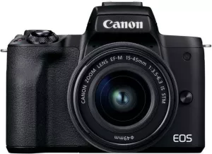 Фотоаппарат Canon EOS M50 Mark II Kit 15-45mm IS STM Black фото