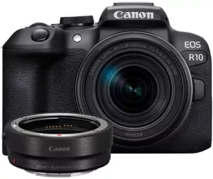Фотоаппарат Canon EOS R10 RF-S 18-150mm F3.5-6.3 IS STM + адаптер крепления EF-EOS R фото