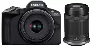 Фотоаппарат Canon EOS R50 Double Kit 18-45mm + 55-210mm (черный) фото