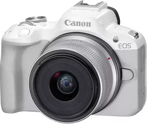 Фотоаппарат Canon EOS R50 RF-S 18-45mm F4.5-6.3 IS STM (белый) фото