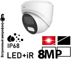 IP-камера Cantonk IPD-828LiSD SD LED iR MiC (2.8 mm) фото