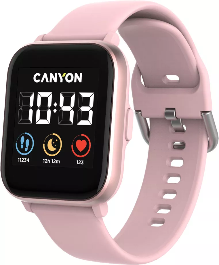 Умные часы Canyon Salt SW-78 (розовый) фото