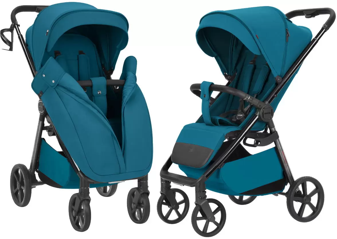 Детская прогулочная коляска Carrello Bravo Carbon CRL-5530 (Azure Blue) фото