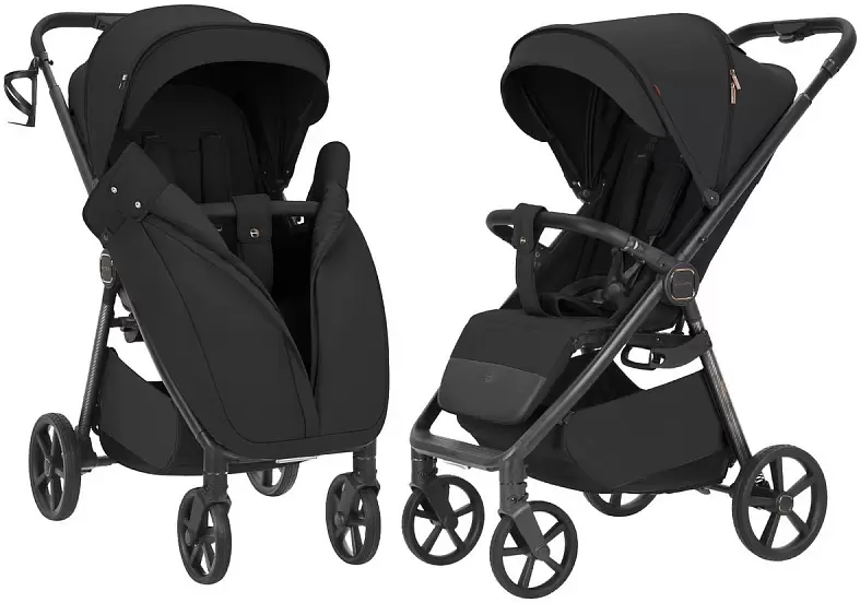 Детская прогулочная коляска Carrello Bravo Carbon CRL-5530 (Deep Black) фото