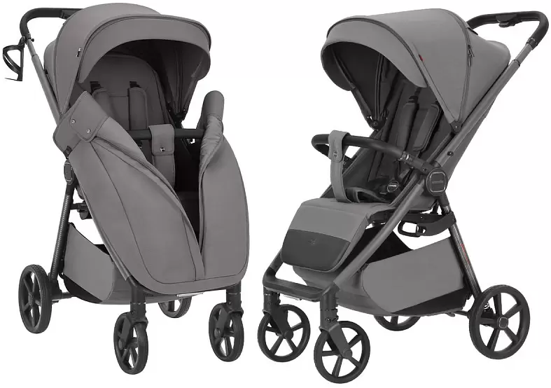 Детская прогулочная коляска Carrello Bravo Carbon CRL-5530 (Extreme Grey) фото