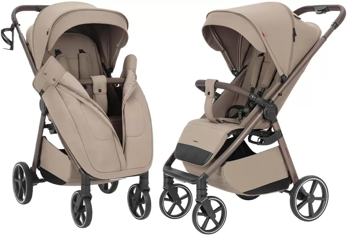 Детская прогулочная коляска Carrello Bravo Lite CRL-5529 (Glossy Beige) фото