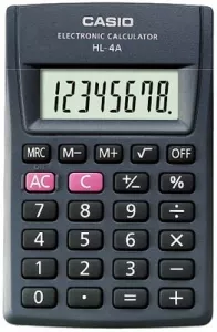 Карманный калькулятор Casio HL-4A фото