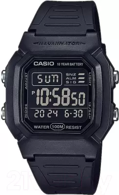Наручные часы Casio W-800H-1BVES фото