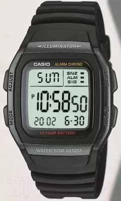 Наручные часы Casio W-96H-1B фото