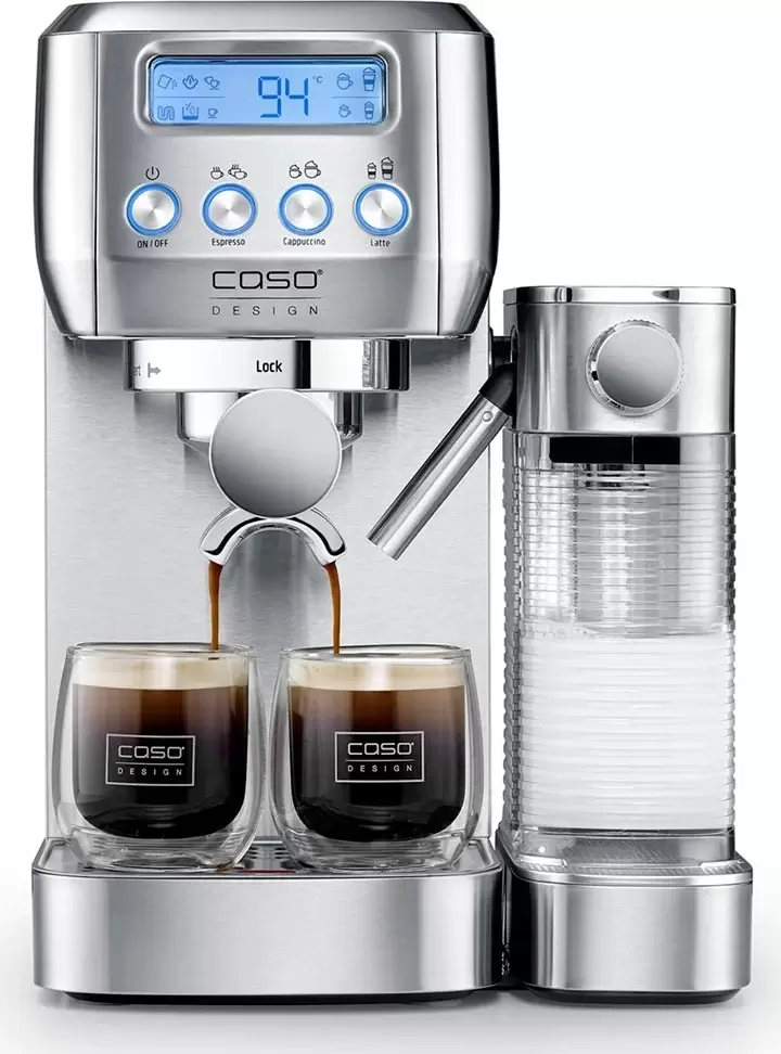 Рожковая кофеварка CASO Espresso Gourmet Latte фото