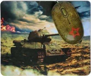 Компьютерная мышь + коврик CBR Tank Battle фото