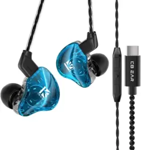 Наушники CCZ Melody USB Type-C (голубой, с микрофоном) фото