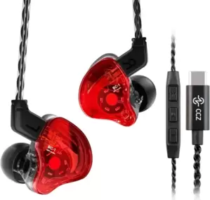 Наушники CCZ Melody USB Type-C (красный, с микрофоном) фото