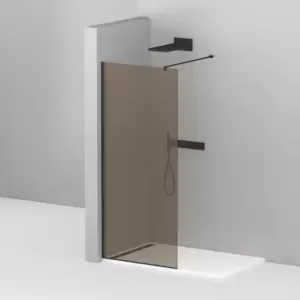 Душевая перегородка Cezares Liberta-L-1-80-120-BR-NERO фото