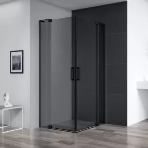 Душевой уголок Cezares Slider-A-2-90/100-Grigio-NERO фото