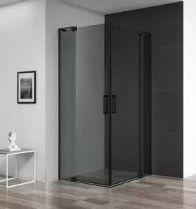 Душевой уголок Cezares Slider-AH-2-70/80-100/110-Grigio-NERO фото