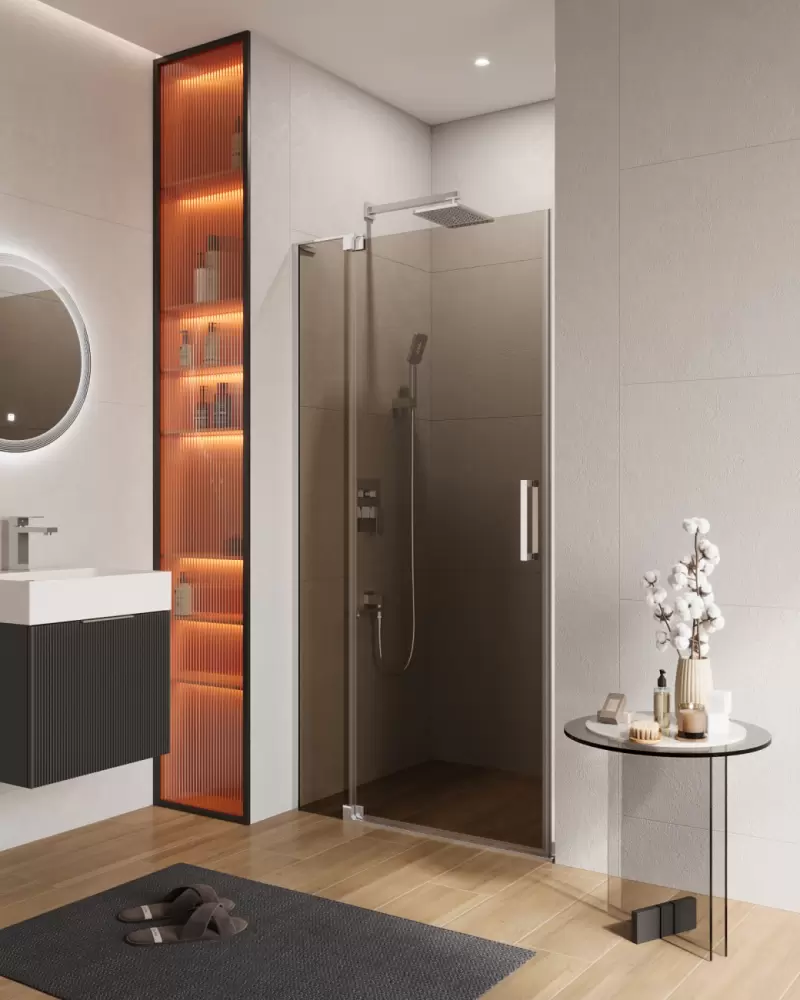 Душевая дверь Cezares SLIDER-B-1-100/110-BR-Cr фото 2