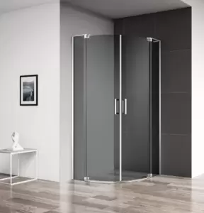 Душевой уголок Cezares Slider-R-2-90/100-Grigio-Cr фото